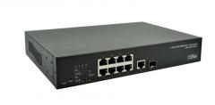 CNET CGS-802GSWP 8xPort Full Gigabit 1xRJ45 Uplink 1xSFP Smart PoE 130W Switch