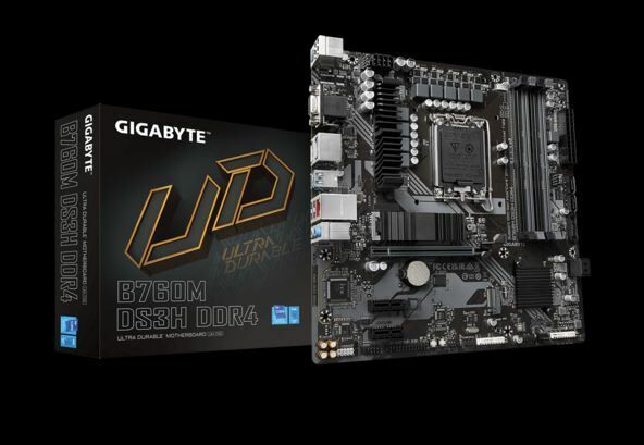 GIGABYTE B760M-DS3H-DDR4 MAB INTEL B760M LGA1700 DDR4 3200MHZ HDMI Anakart