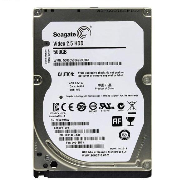 SEAGATE 500GB 2.5'' 5400RPM 16MB Sata3 Güvenlik Video Dahili HardDisk ST500VT000