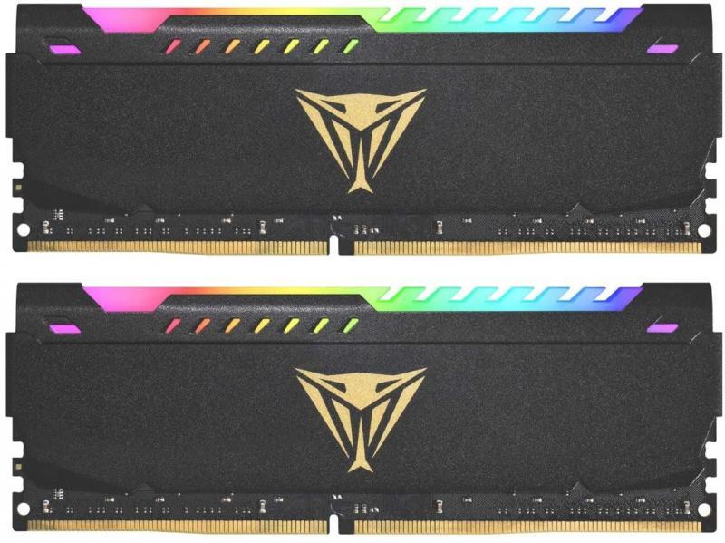 PATRIOT PVSR416G360C0K 16GB 8GBx2 3600MHz DDR4 VIPER DUAL RGB BLACK Gaming Masaüstü Ram