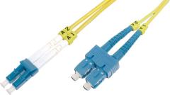 BEEK 2m Singlemode Duplex 09/125 LC-SC Fiber Optik Patch Kablo BC-2932-02