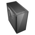 SHARKOON Pencereli Powersız 2xUSB3.0 2xLED Fanlı Midi Tower Titanyum Kasa