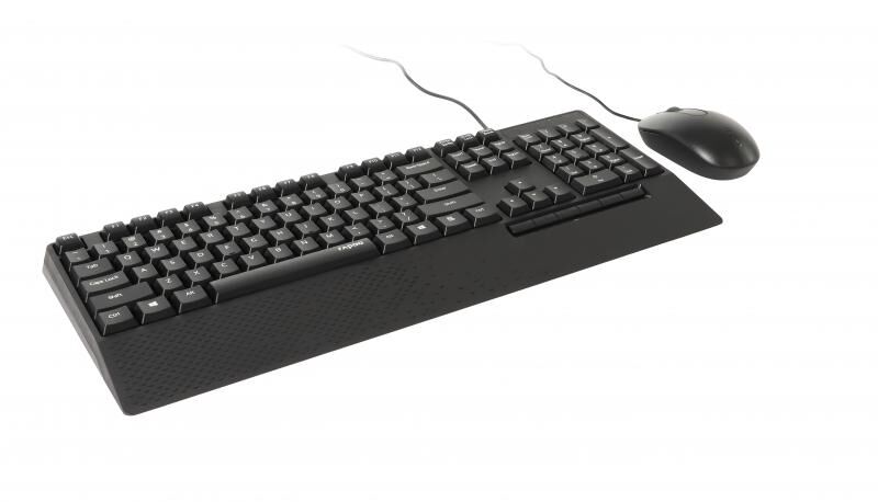 RAPOO 19167 NX2000 USB Kablolu Ergonomik Q Türkçe Klavye ile Optik Mouse Set