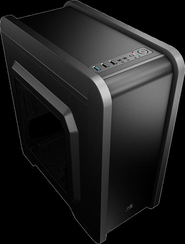 AEROCOOL Powersız Pencereli Micro Tower Siyah Kasa AE-QS240