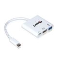 QPORT HDMI 4K(3840*2160) + USB3.0 + TYPE-C (F) 4K Çevirici Converter Q-TH03
