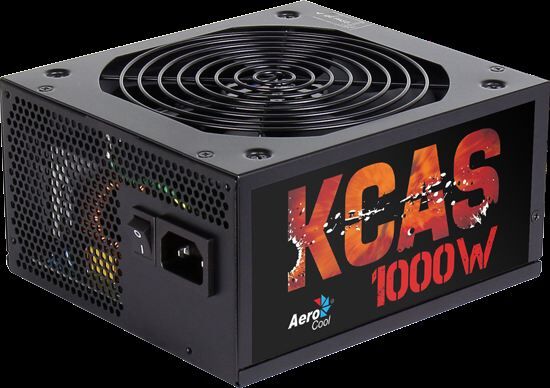 AEROCOOL AE-KCAS1000M 1000W 14cm Fan 80+Plus Bronze 10xSata Gaming Güç Kaynağı