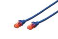 DIGITUS CAT6 1M UTP Awg 26/7 Cu LSZH Mavi Patch Network Kablosu DK-1617-010-B