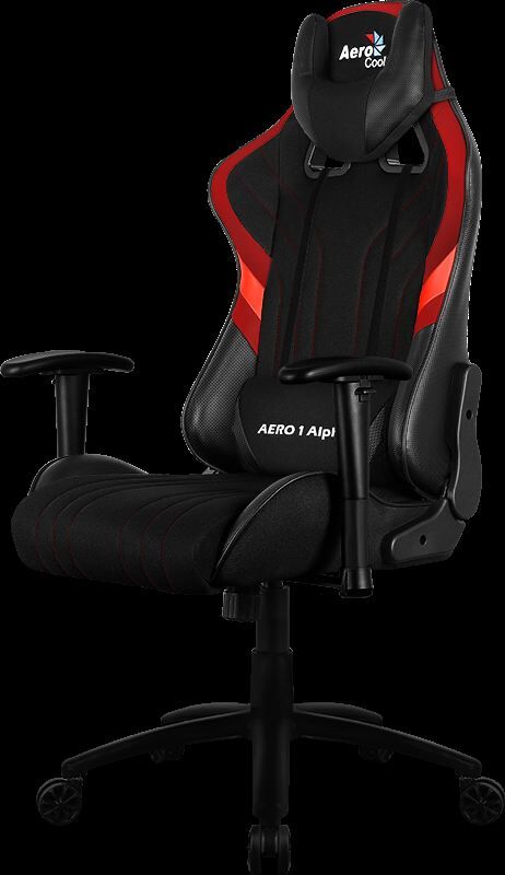 AEROCOOL AE-AERO1BR AERO 1 ALPHA HAVA DELİKLİ KIRMIZI / SİYAH PROFESYONEL OYUNCU KOLTUĞU