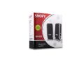 SNOPY USB Kablolu 6W RMS 1+1 Gümüş Hoparlör SN-820-G