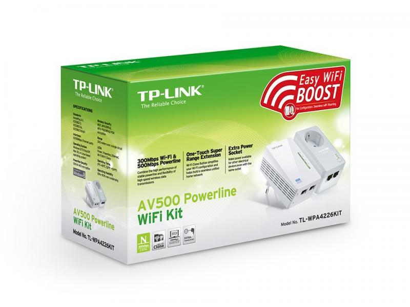 TP-LINK TL-WPA4226KIT 300MBPS AV500 Kablosuz Powerline Genişletici