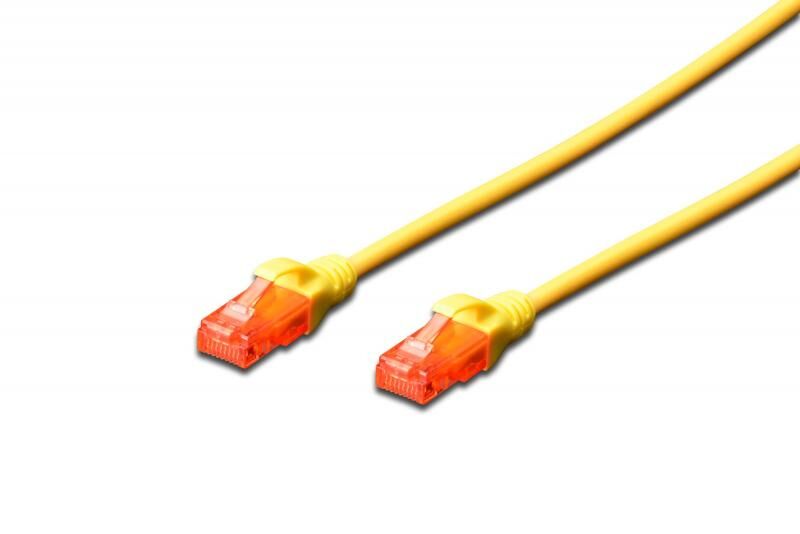 DIGITUS CAT6 2M U-UTP Awg 26/7 Cu LSZH Sarı Patch Network Kablosu DK-1617-020-Y
