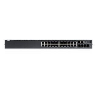 DELL DNN3024EF-ON Dell EMC N3024EF-ON Switch, 24x 1GbF, 2x SFP+ 10GbE, 2x GbE combo ports,