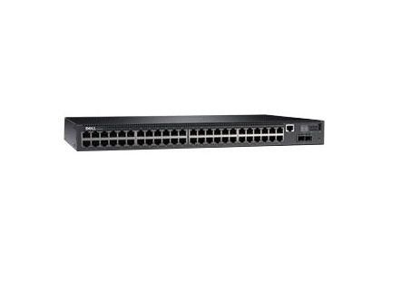 DELL DN2048P-3PNBD Dell Networking N2048P, L2, POE+, 48x 1GbE + 2x 10GbE SFP+ fixed ports,