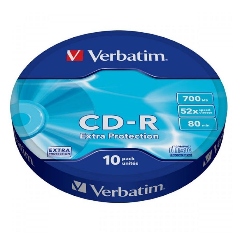 VERBATIM CD-R 10 Wrap Extra Protection 52x 700MB 43725