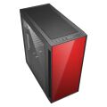 SHARKOON Belirgin Şekiller, Etkileyici Renkler Midi Tower Kasa AM5-WINDOW-RED