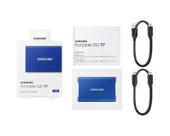 Samsung 2TB Taşınabilir T7 SSD 2.5 Mavi