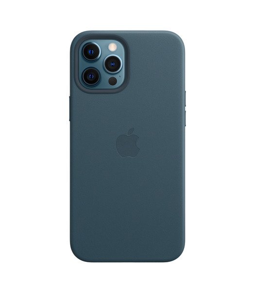iPhone 12 Pro Max Deri Kılıf Baltık Mavisi