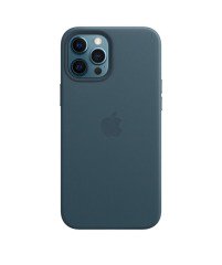 iPhone 12 Pro Max Deri Kılıf Baltık Mavisi