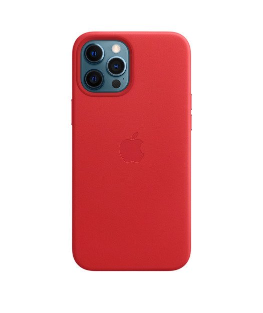 iPhone 12 Pro Max Deri Kılıf Kırmızı