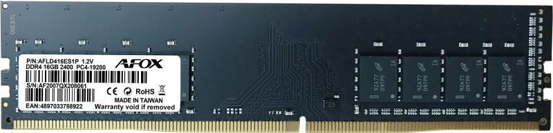 AFOX AFLD416ES1P 16GB 2400Mhz DDR4  MICRON CHIP RAM