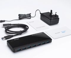 TP-Link UH720 2xŞarj Portlu 7xUSB-Portlu