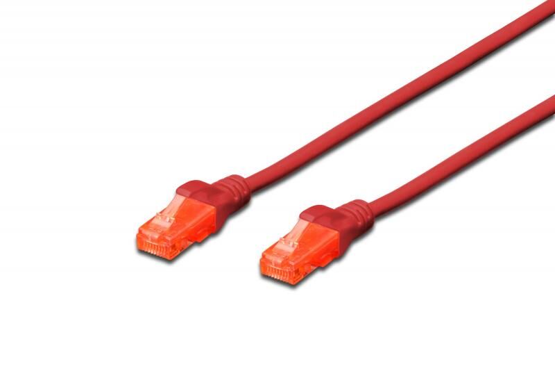 DIGITUS DK-1617-010-R Cat6 1m Kırmızı Patch Network Kablosu