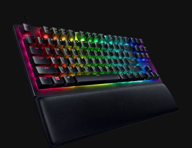 RAZER RZ03-03940300-R3M1 Huntsman V2 Tenkeyless - Clicky Optik Anahtar - ABD - Siyah Klavye