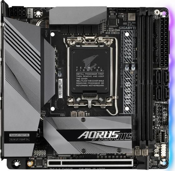 GIGABYTE B660I-AOR-PRO-DDR4 MAB INTEL B660I PRO Soket LGA1700 DDR4 HDMI 5333MHZ Anakart