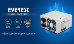 EVEREST 200W KUTUSUZ 8CM FANLI 2XSATA 2XHDD PSU POWER SUPPLY
