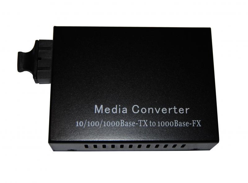 BEEK 10/100/1000BaseT-1000LX Media/Rate Converter, SM, SC, 20 km BN-GS-SC-SM20