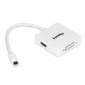 QPORT Mini DP(M) To HDMI + DVI + DP(F) Çevirici Converter Q-MDP03