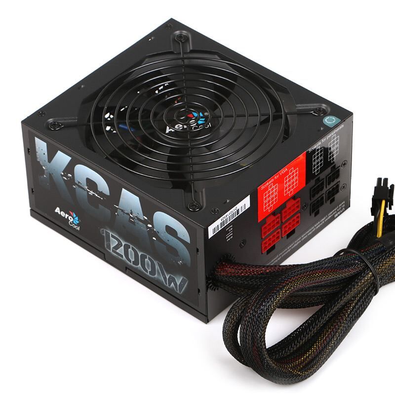 AEROCOOL AE-KCAS1200M 1200W 14cm Fan 80+Bronze Yarı Modüler Gaming Güç Kaynağı