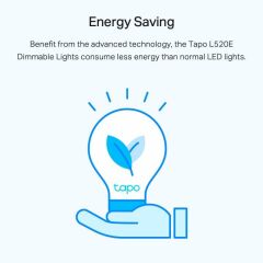 TP-LINK TAPO-L520E Tapo Smart Wi-Fi Light Bulb Daylight Dimmable