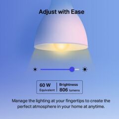 TP-LINK TAPO-L530E-2P Tapo Smart Wi-Fi Light Bulb Multicolour 2-Pack