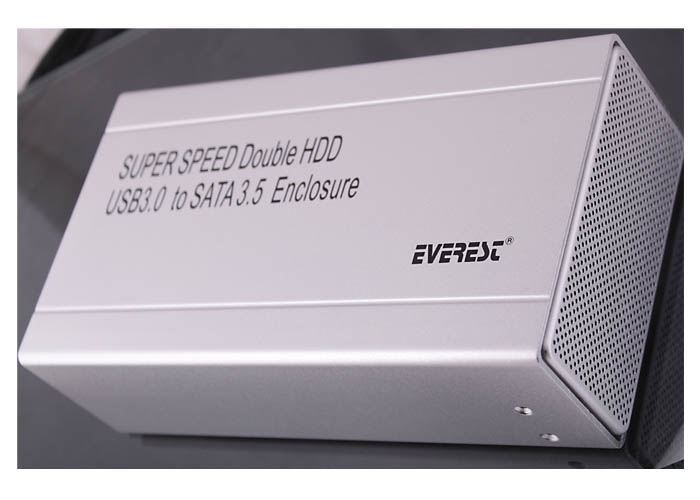 EVEREST 3.5'' USB3.0 2xSata Bağlantılı Yüksek Veri Hızlı HDD Disk Kutusu