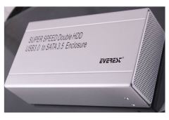 EVEREST 3.5'' USB3.0 2xSata Bağlantılı Yüksek Veri Hızlı HDD Disk Kutusu