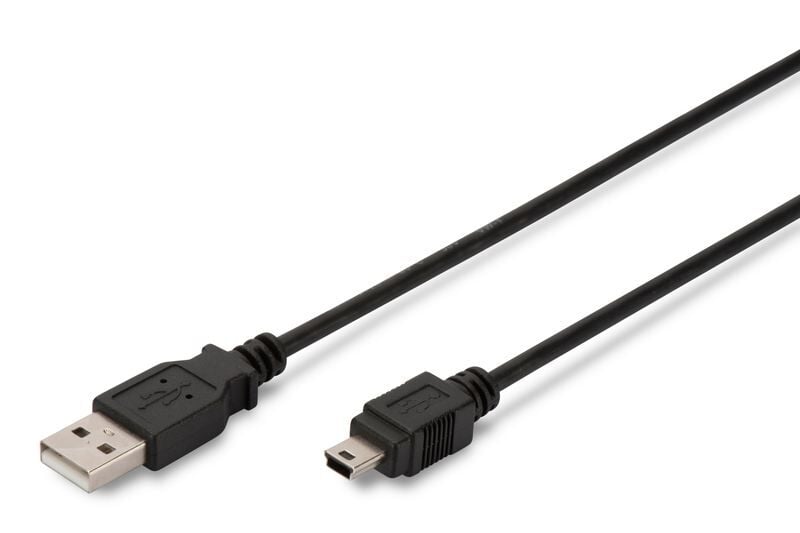 ASSMANN AK-300108-018-S 1.8m Tip A-Mini B 5pin M/M USB2.0 Bağlantı Kablosu