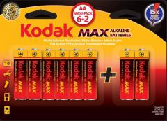 KODAK AA 8 Adet Alkalin Kalem Pil