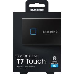 SAMSUNG MU-PC1T0KWW 1TB T7 Touch USB 3.2 Flash SSD Black