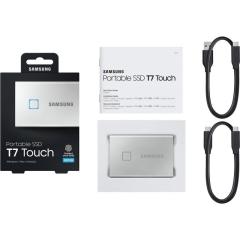 SAMSUNG MU-PC500SWW 500GB T7 Touch USB 3.2 Flash SSD Gümüş