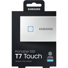 SAMSUNG MU-PC500SWW 500GB T7 Touch USB 3.2 Flash SSD Gümüş