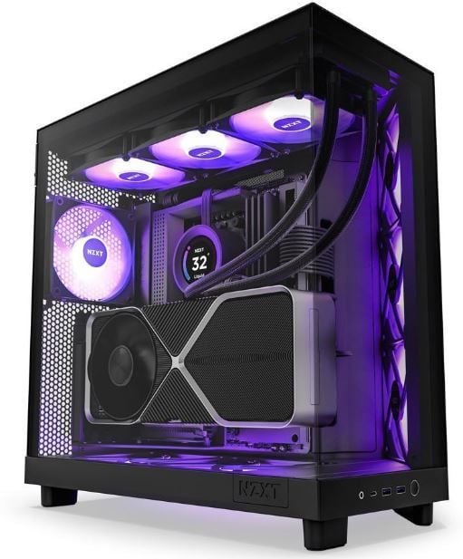 NZXT CC-H61FB-R1 H6 Flow RGB Siyah ATX Mid Tower Kasa