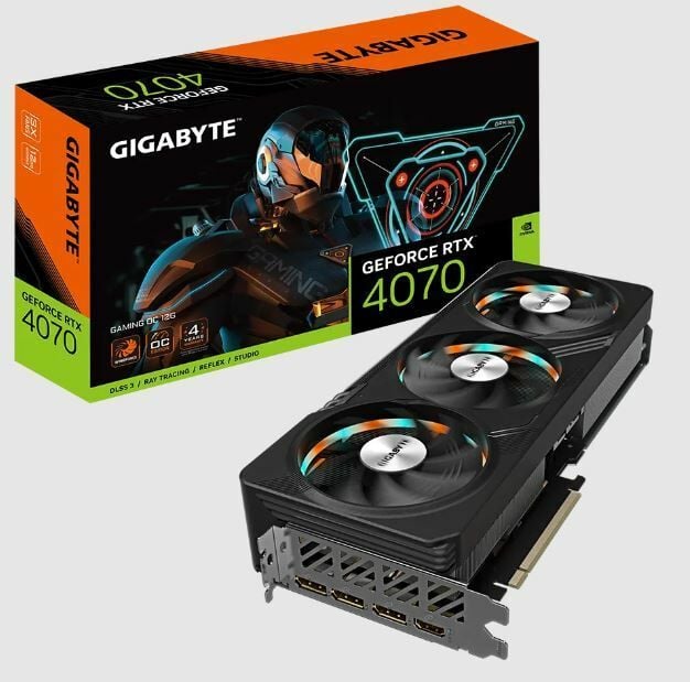 GIGABYTE GVN4070GAM-OC-12GD Geforce gaming 12GB 192Bit GDDR6X Ekran Kartı