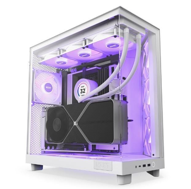 NZXT CC-H61FW-R1 H6 Flow RGB Beyaz ATX Mid Tower Kasa
