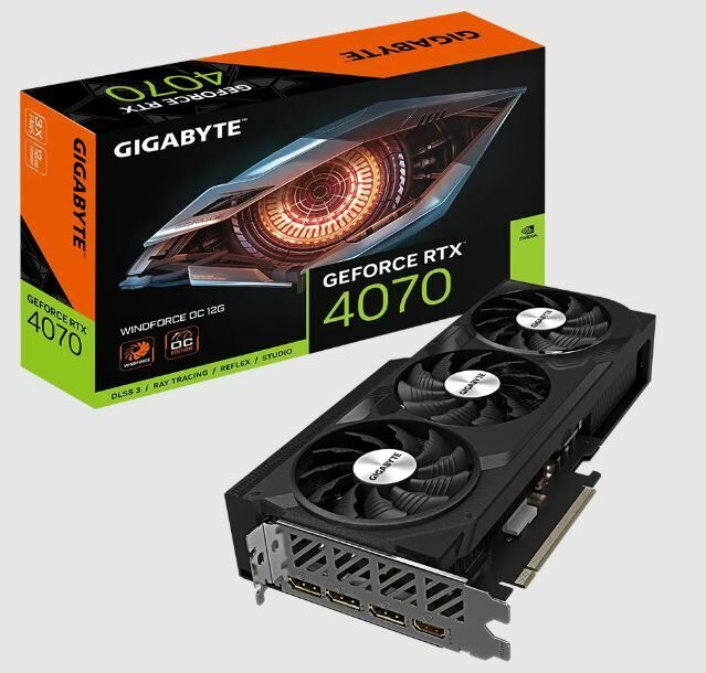 GIGABYTE GVN4070WF3OC-12GD Nvidia RTX 4070 12 GB 192 Bit DDR6X PCI-E 4.0 Ekran Kartı
