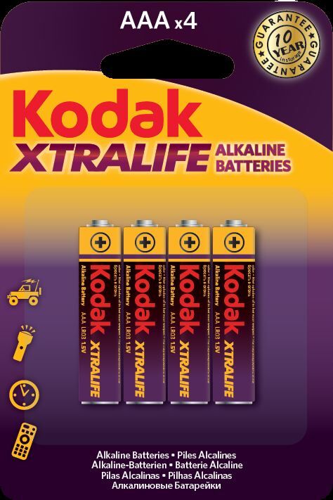 KODAK AAA XTRALIFE 4 adet Alkalin İnce Pil