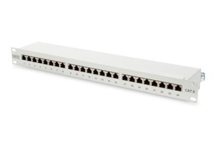 DIGITUS DN-91624S Cat6 19'' 24Port FTP Zırhlı Patch Panel
