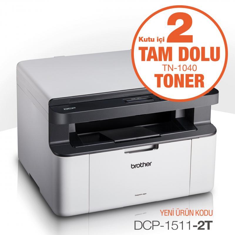 BROTHER DCP-1511-2T Mono Laser MFP 20ppm A4 Yazıcı