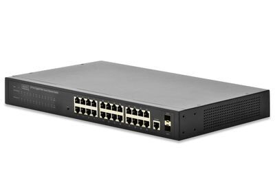 DIGITUS DN-80221-1 24-port Gigabit Web Smart Switch 24-port 10/100/1000Base TX + 2