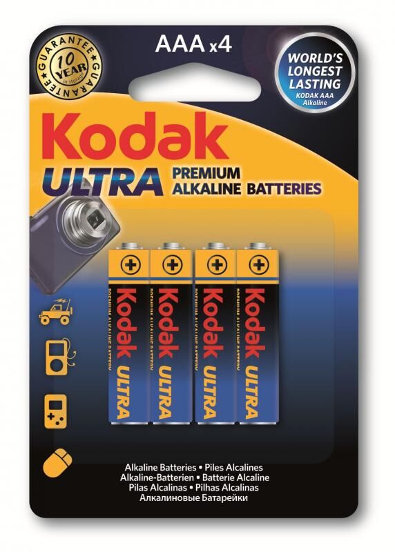 KODAK AAA 4 Adet Ultra Premıum Alkalin 1,5V İnce Pil K3A-4-30959521